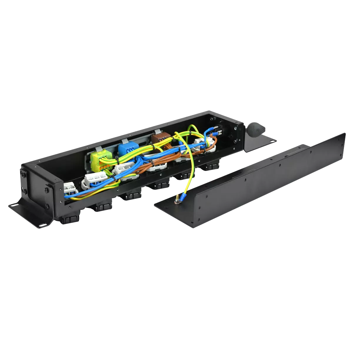 FBAR 6×1F–T1–RACK Rozdzielnia zasilania 230V do montażu w racku